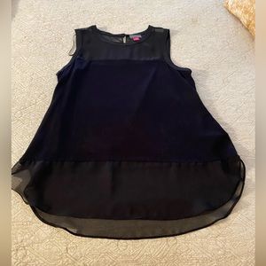 Vince Canute Sleeve Top : fabric mixing of knit and sheer